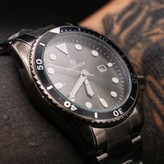 ساعت مچی مردانه هامر اورجینال مدل Grey Diver Steel – استیل، تک موتور، صفحه طوسی خاکستری، کد A2381